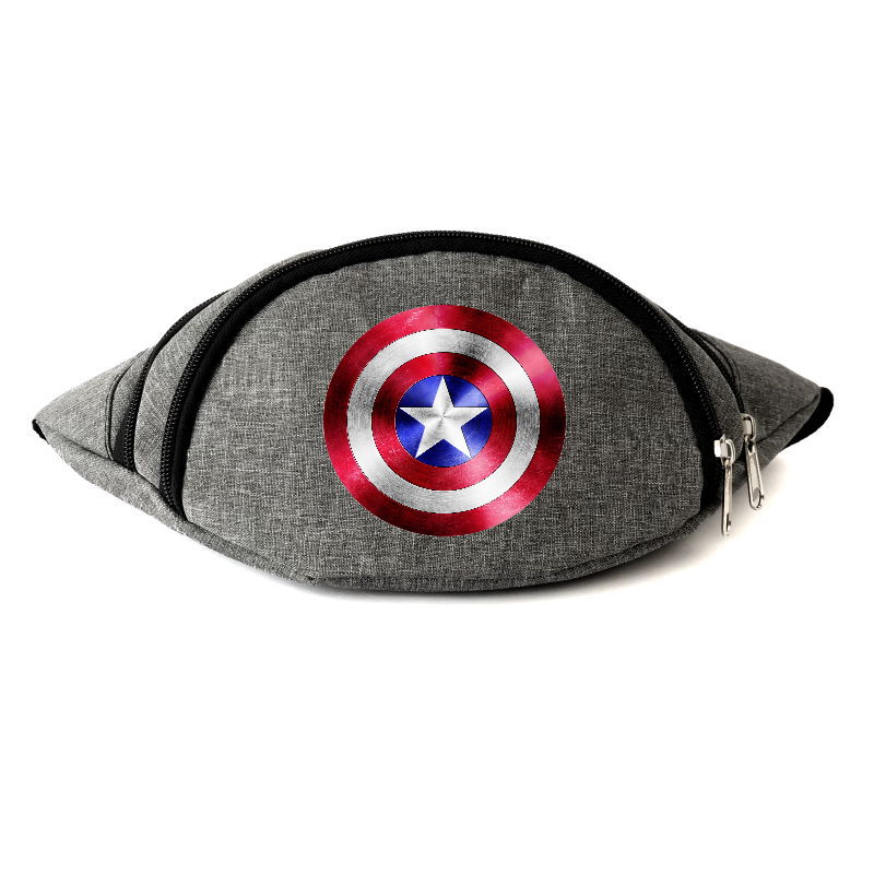 

Сумка Бананка на пояс Капитан Америка Марвел Captain America (Marvel-CA) Cappuccino Toys серая