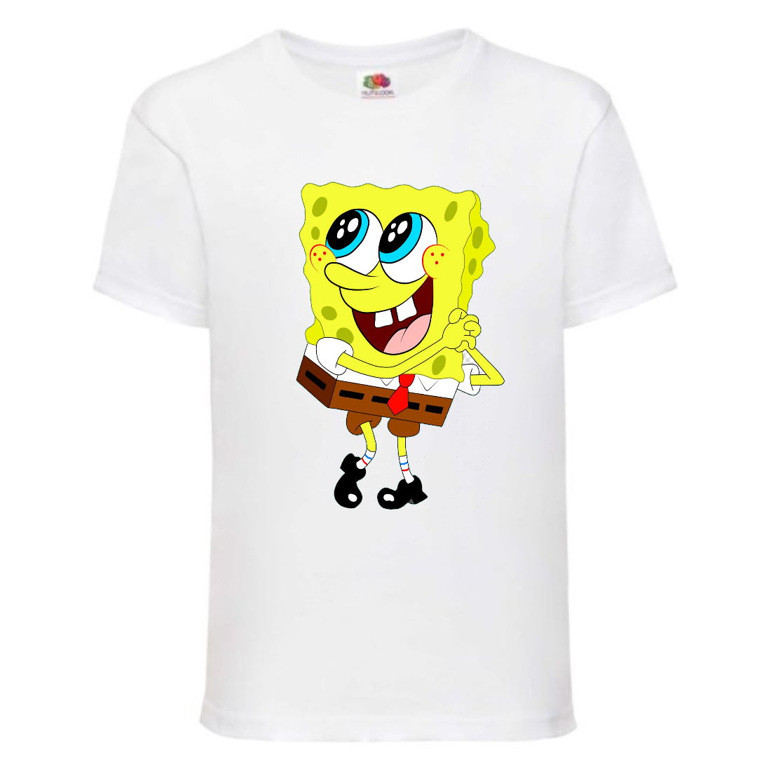 

Футболка детская Спанч Боб 24 (Sponge Bob) белая 104 см