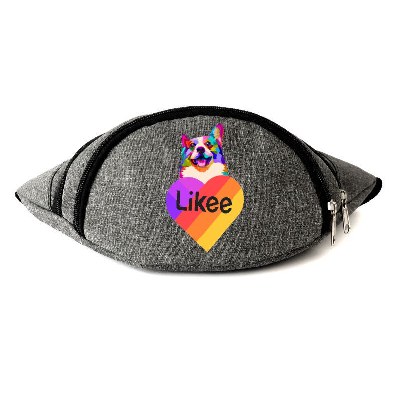 

Сумка Бананка на пояс Лайк Likee (OB-L-06) Cappuccino Toys серая