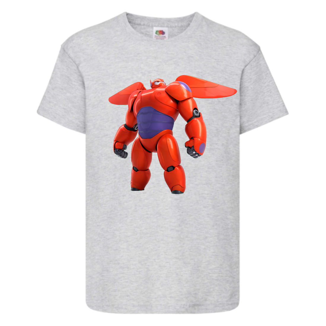 

Футболка детская Город героев Баймакс (Baymax HC gr 2) серая 128 см