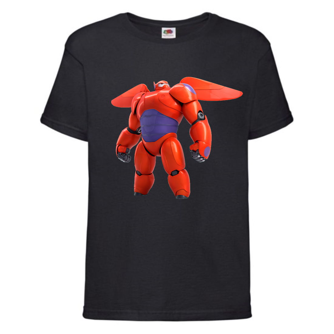 

Футболка детская Город героев Баймакс (Baymax HC blc 2) черная 164 см