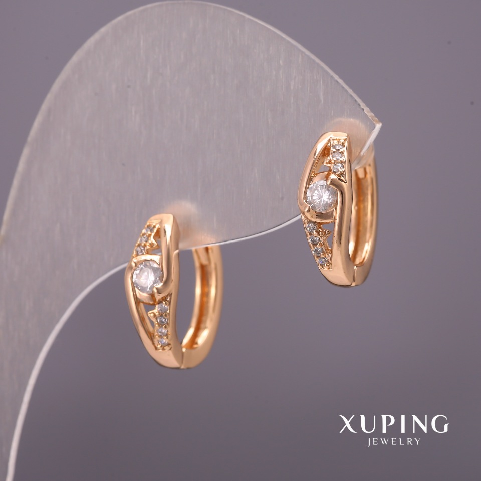 

Серьги Xuping с белыми камнями 5х15мм Позолота 18К, ida37850