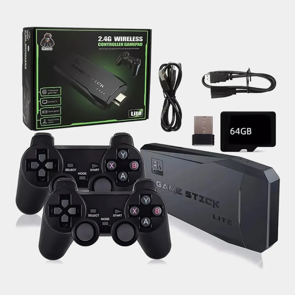 Игровая консоль Data Frog M8 H133 Game Stick Lite 64GB ТВ приставка  геймстик +20000 видеоигр (753-1) – фото, отзывы, характеристики в  интернет-магазине ROZETKA от продавца: ТВ ДЛЯ ТЕБЕ | Купить в Украине: