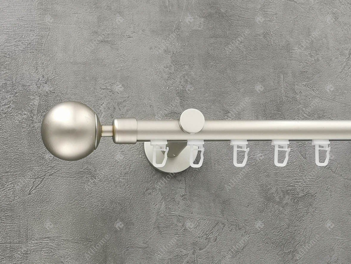 

Карниз Quadrum Шар 300 см одинарный универсальный Сатин 19 мм импрессионная