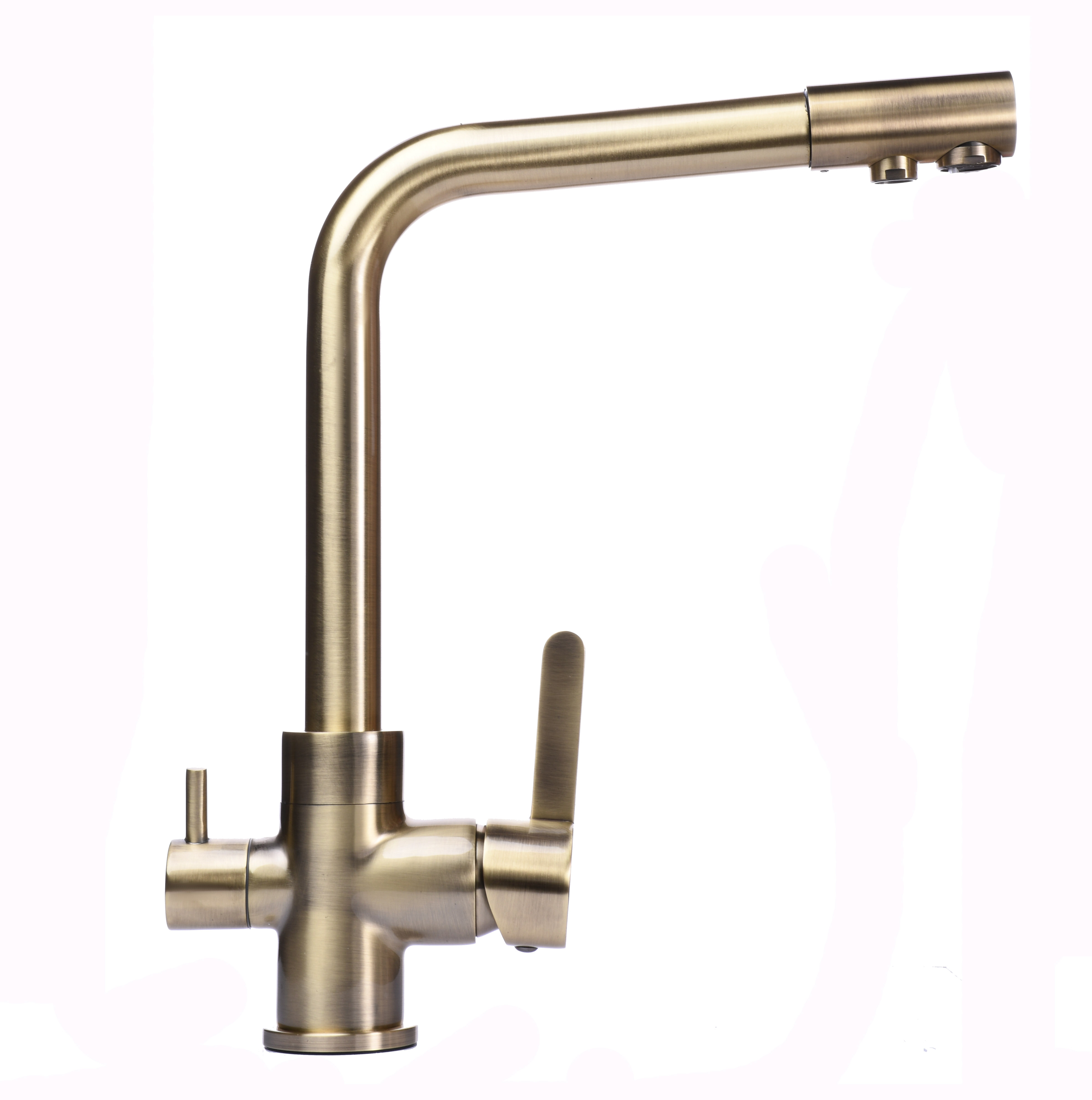

Смеситель для кухни под осмос Globus Lux GLLR-0444-9-BRONZE