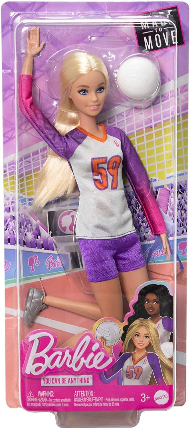 Шарнирная кукла Barbie 'Йога', из серии 'Безграничные движения' (Made-to- Move), Mattel [GXF06]