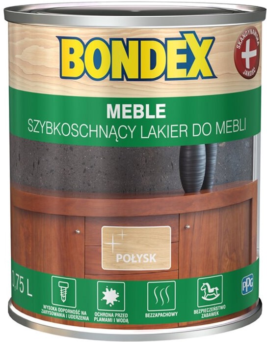 

Лак для мебели BONDEX глянцевый 0.75 л Бесцветный (BX-424743)