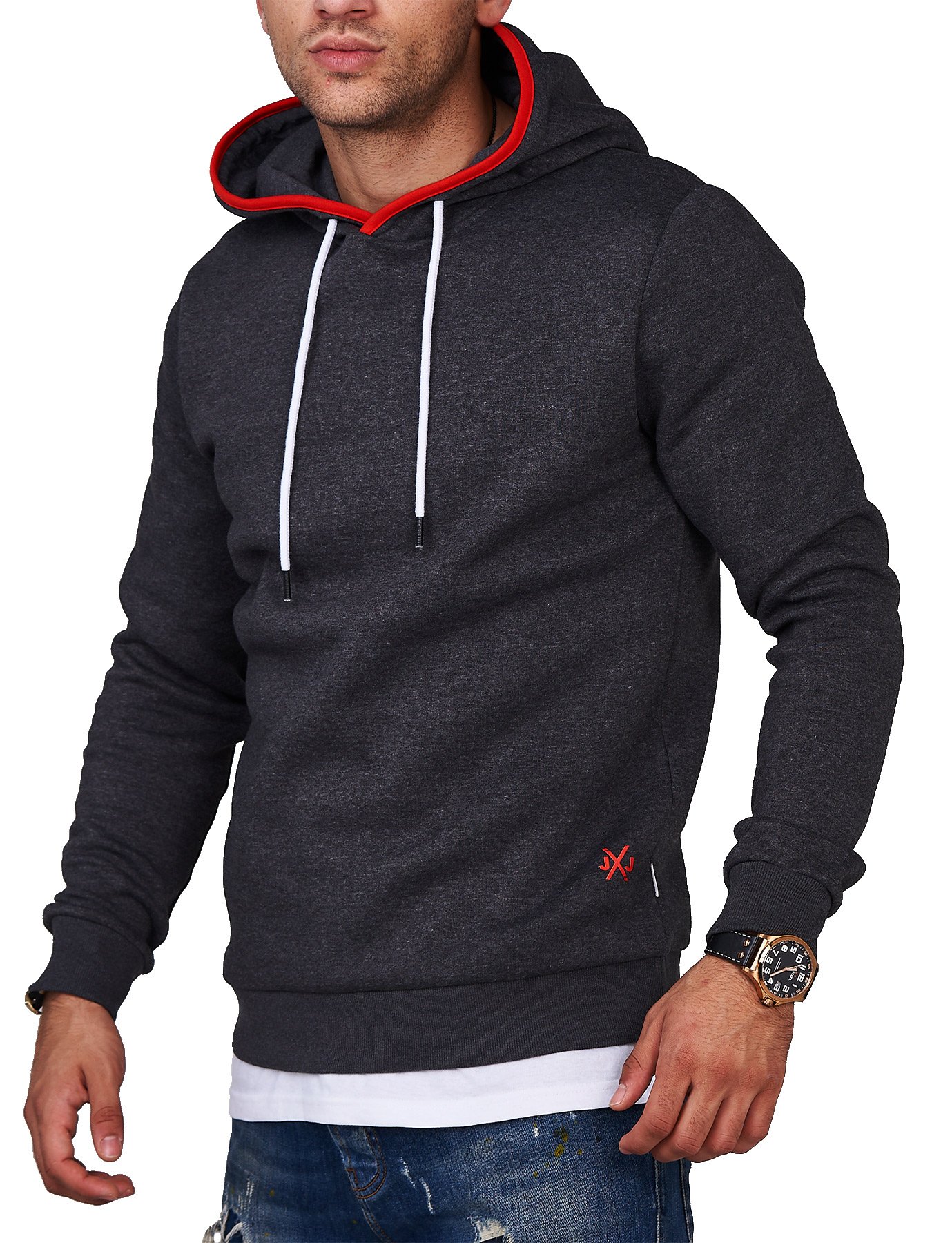

Худи Jack & Jones INFINITY Dark Grey Melange L темно-серый