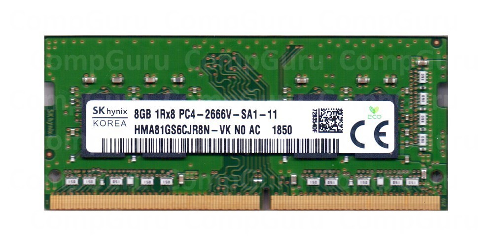 Ноутбучная оперативная память Hynix DDR4 8GB 2666MHz SO-DIMM 1Rx8 PC4 ...