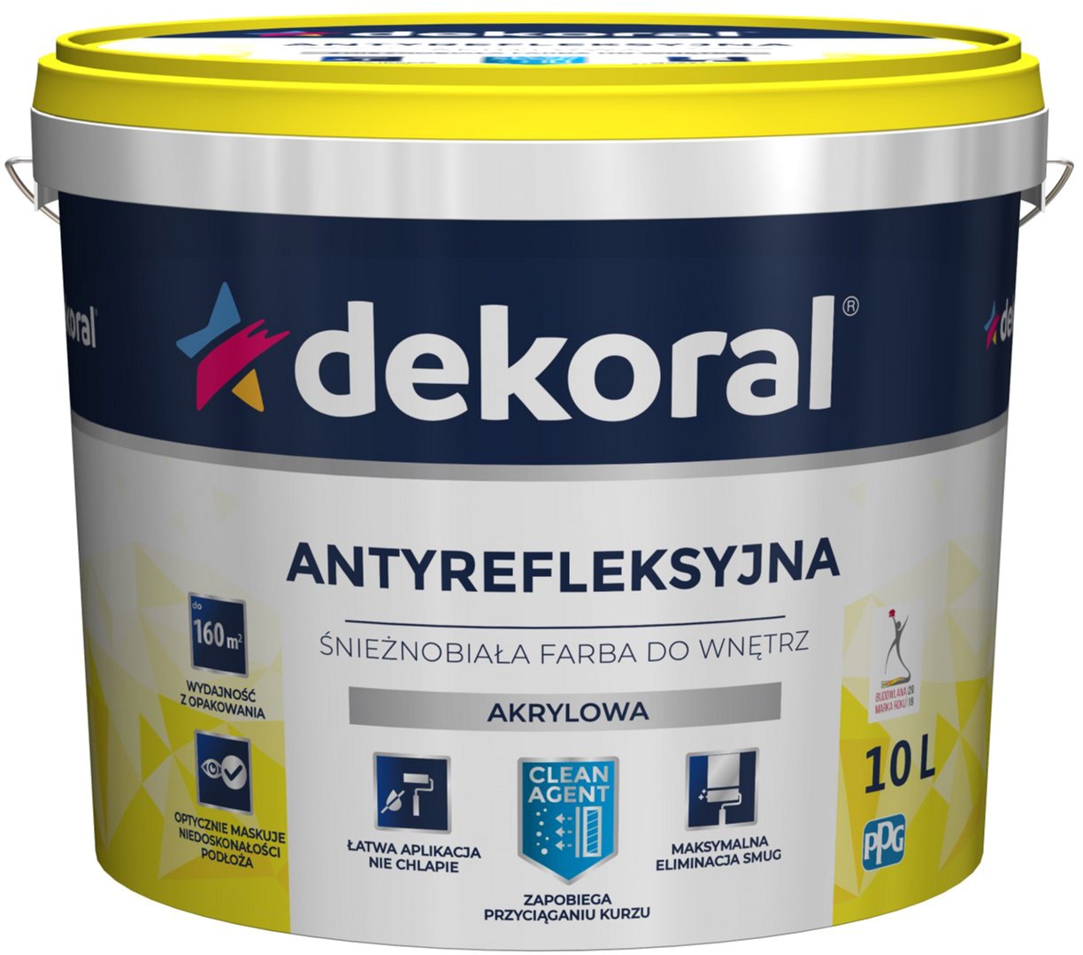 

Краска акриловая антибликовая Dekoral 10 л Снежно-белая (DL-370397)
