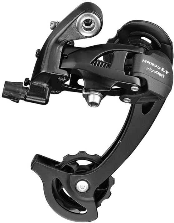 Задній перемикач MicroShift RD-M46L 9s сталева довга лапка max зірка ...