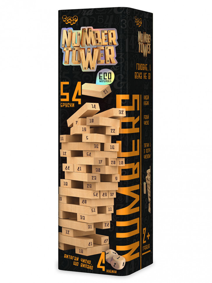 

Развивающая настольная игра "NUMBER TOWER" рус. NT-01 Danko Toys