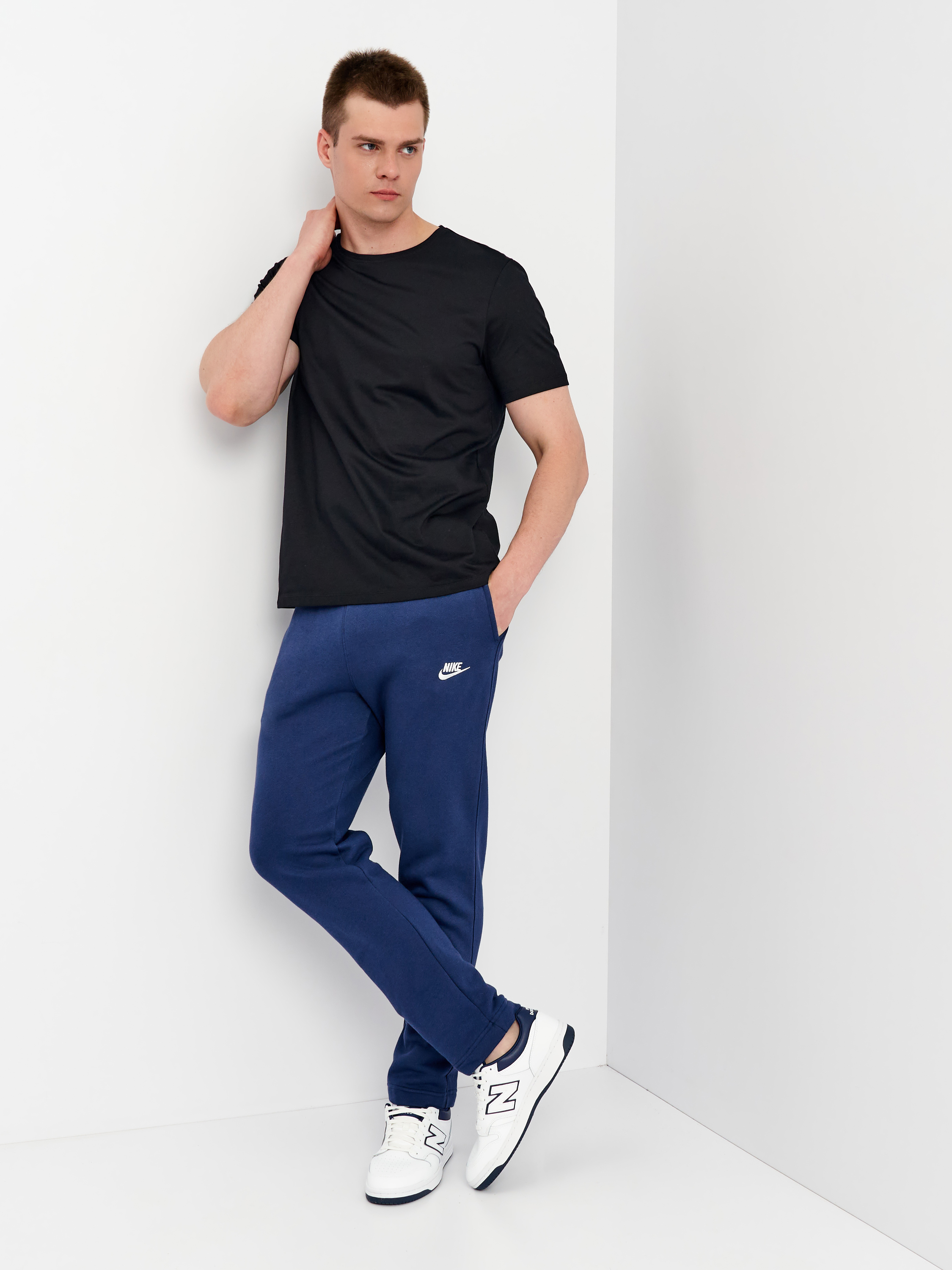 Акція на Спортивні штани чоловічі Nike M Nsw Club Pant Oh Bb BV2707-410 XL Темно-сині від Rozetka