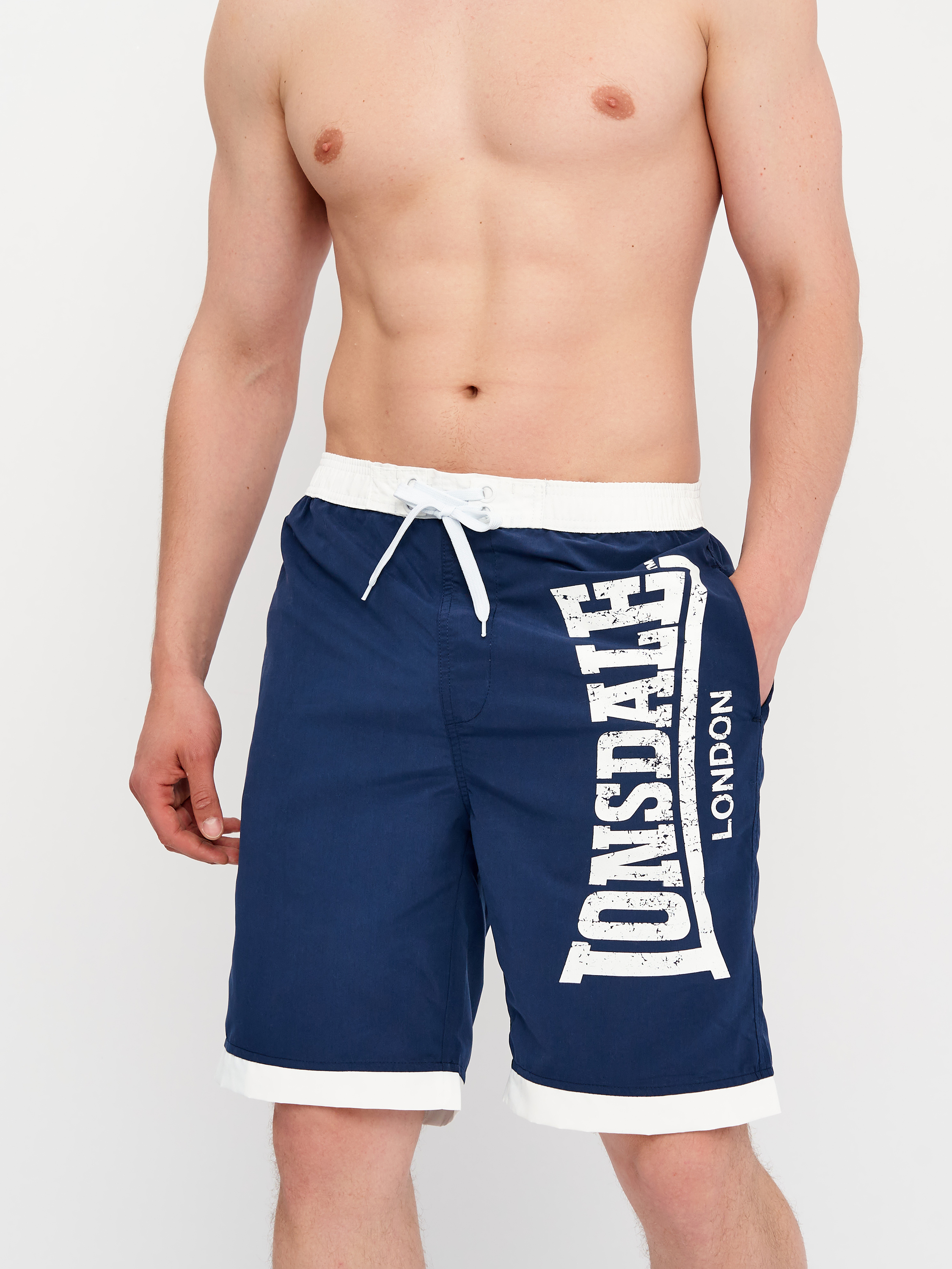 Акція на Шорти Lonsdale Clennell 113268-3520 S Navy/White від Rozetka