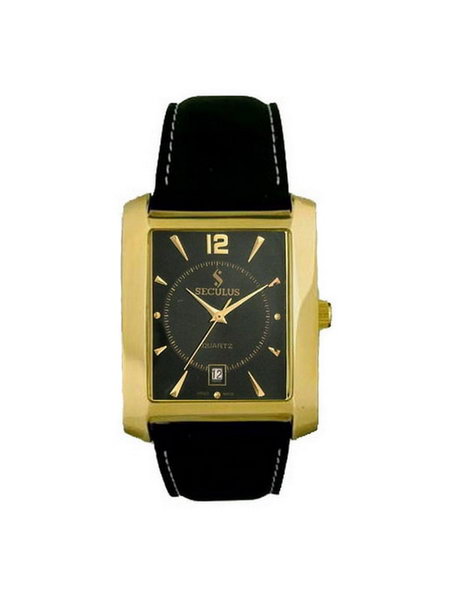 

Мужские наручные часы Seculus 4419.1.505 black ap-g, pvd, black leather