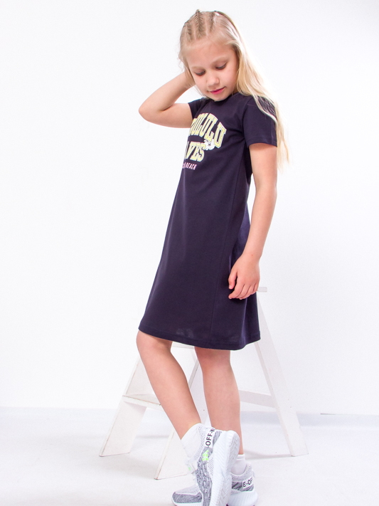 Акція на Дитяча літня сукня для дівчинки Носи своє 6054-001-33-1 122 см Чорнильно-синя (p-10819-116601) від Rozetka