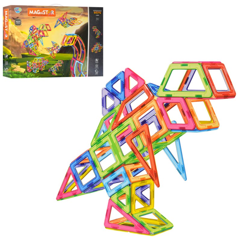 

Магнитный конструктор Magic Magnetic динозавр 106 деталей (LT2004 )