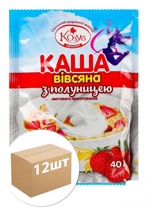 Каша овсяная с клубникой ТМ"Козуб Продукт" 40г упаковка 12шт (112474 ...