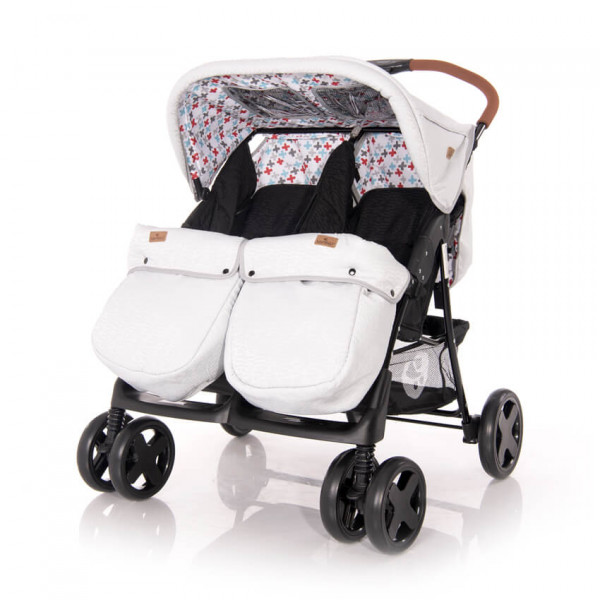 

Коляска для двойни Lorelli Twin Greyblack Cross
