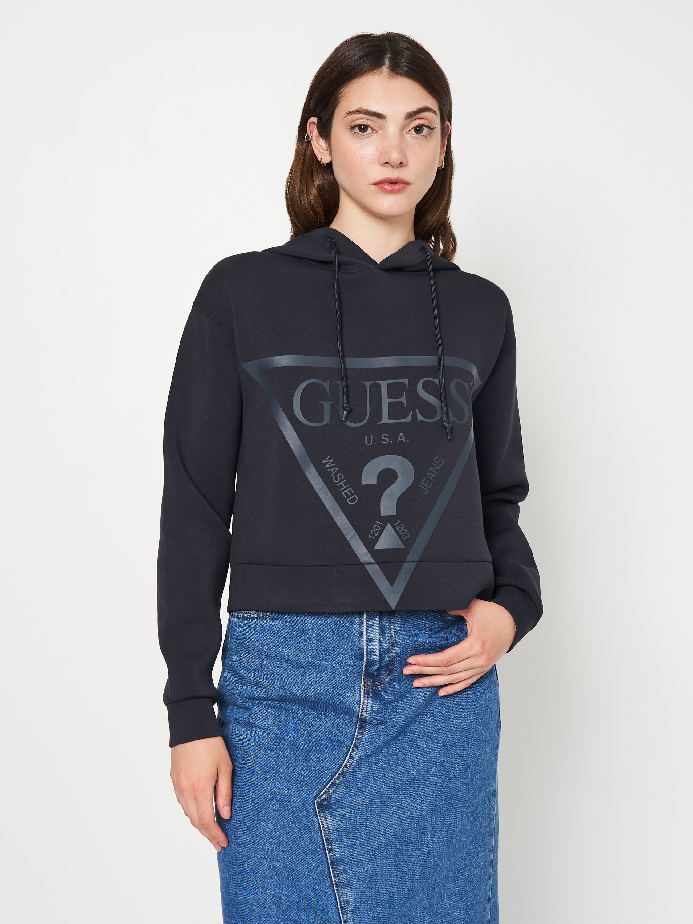 Акція на Худі жіноче Guess New Alisa Hooded Sweatshirt V2YQ08-K7UW2-G7FQ M від Rozetka