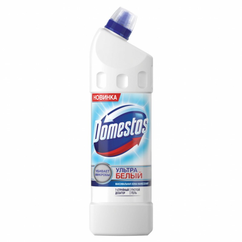 Средство для чистки унитаза Domestos Ультра Белый 1 л (8710908149474 ...