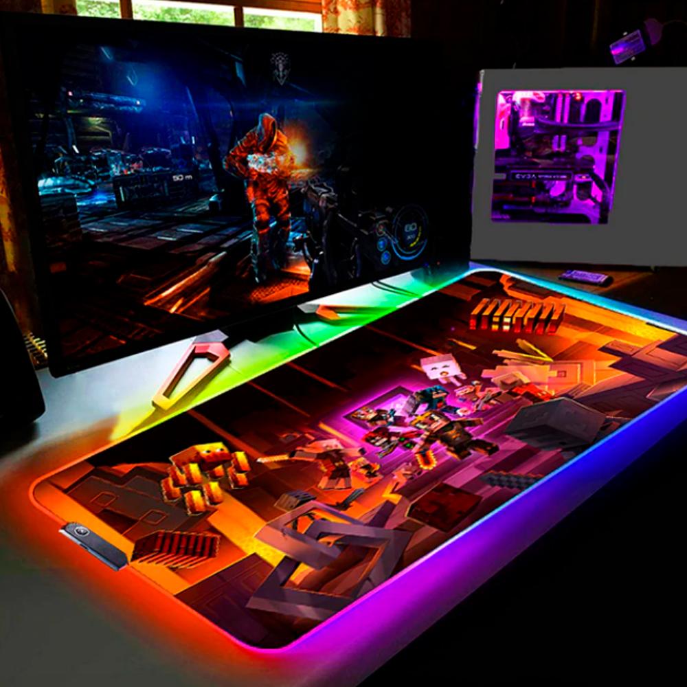 Коврик для мыши с RGB-подсветкой в стиле Minecraft (1012-317-03) – фото ...