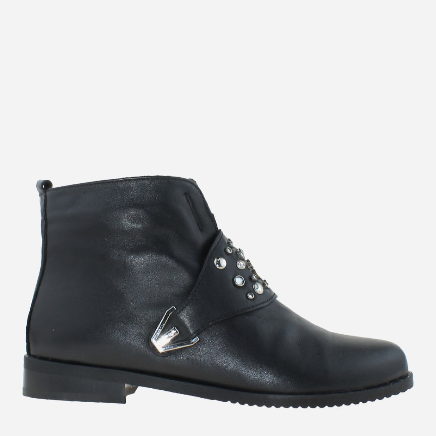 Акция на Жіночі зимові черевики низькі Olevit RO60271-5 37 23.5 см Чорні от Rozetka