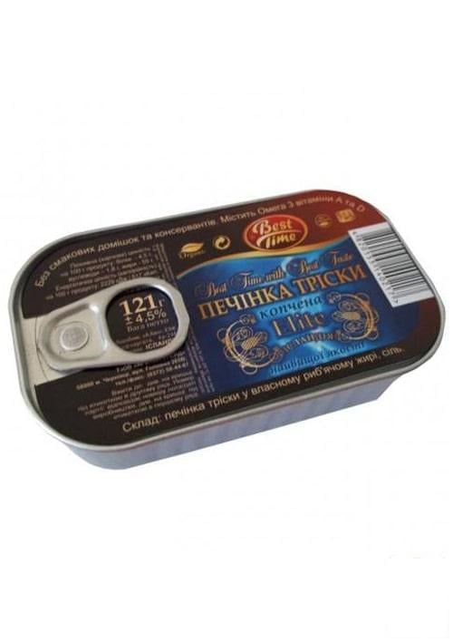 Печень трески ТМ "Best Time ELITE" 121г копченая (Исландия) (95716 ...