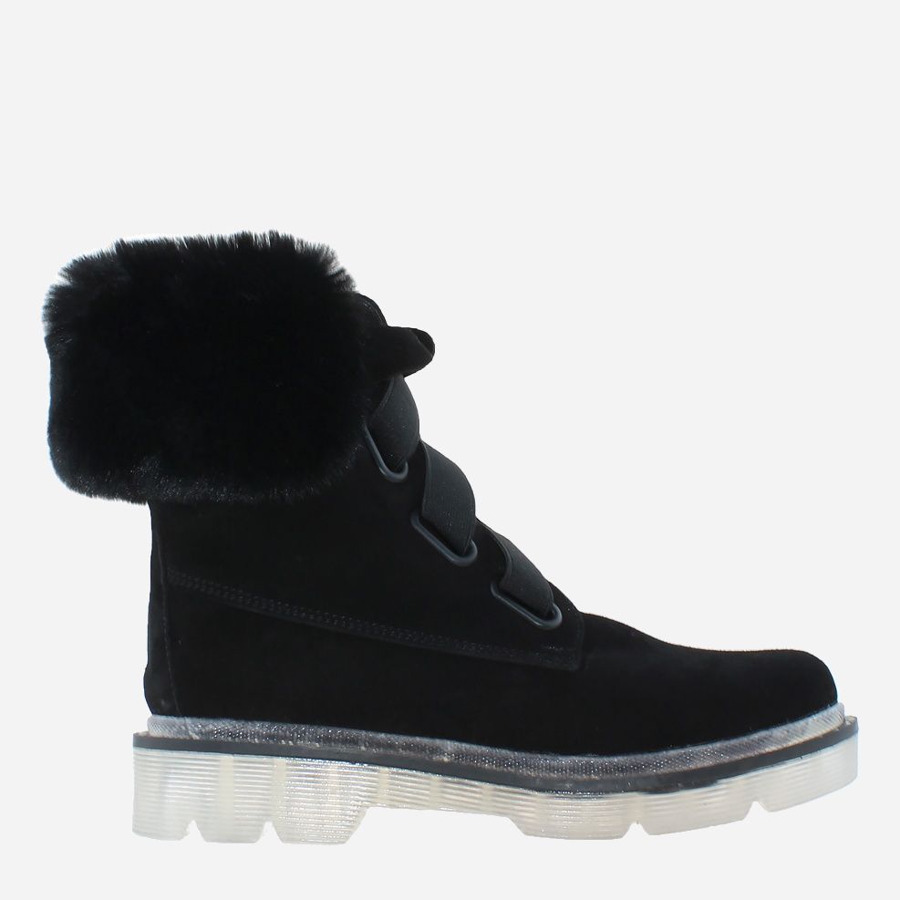 Акція на Жіночі зимові черевики високі Dalis RD608-11 37 23.5 см Чорні від Rozetka
