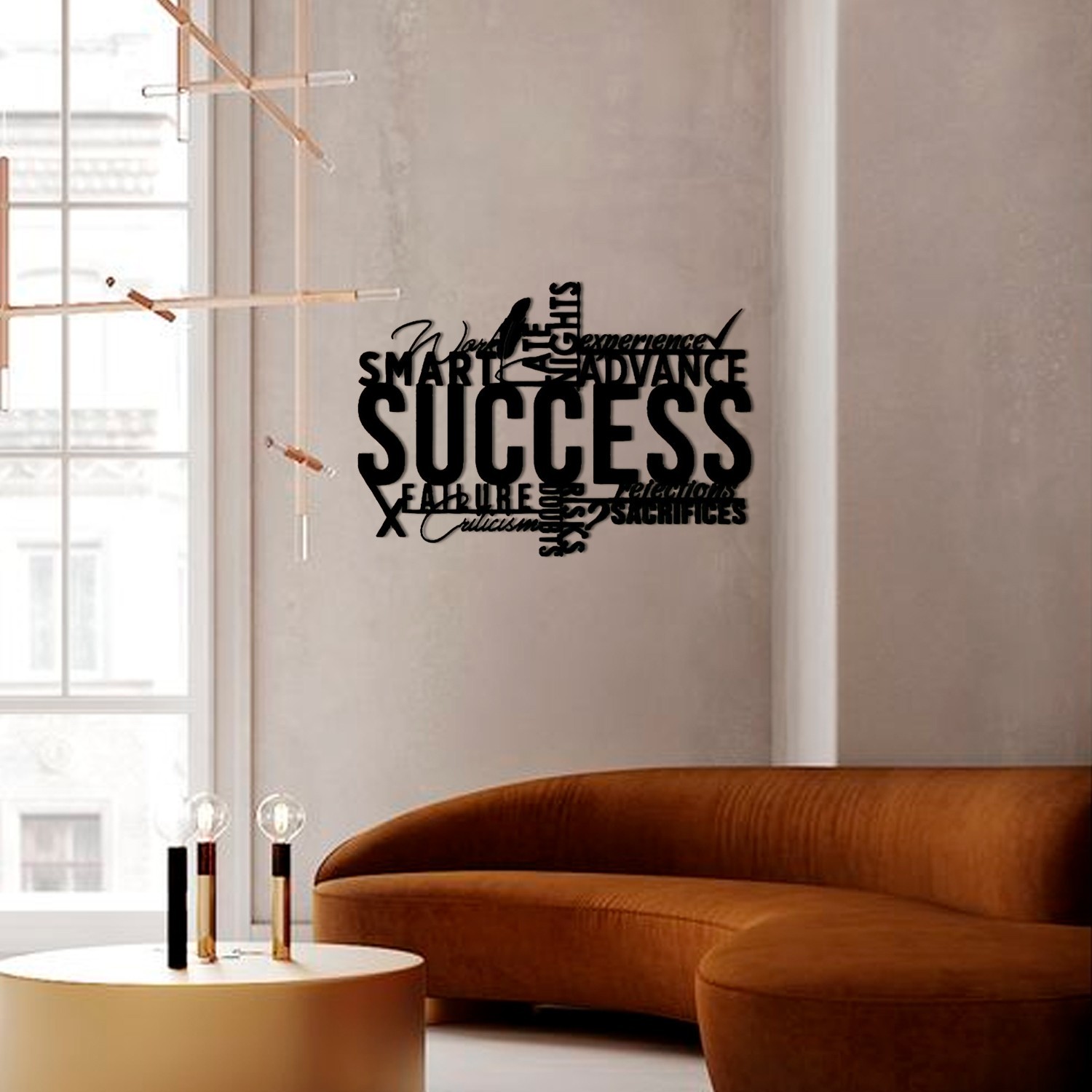 

Картина с дерева KoDi на стену Success 50 см 300048