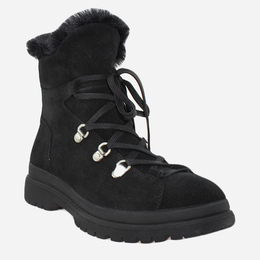 Акция на Жіночі зимові черевики високі Favi RF0455-11 37 23.5 см Чорні от Rozetka