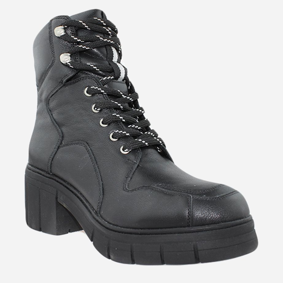 Акція на Жіночі зимові черевики високі Favi RF526 37 23.5 см Чорні від Rozetka