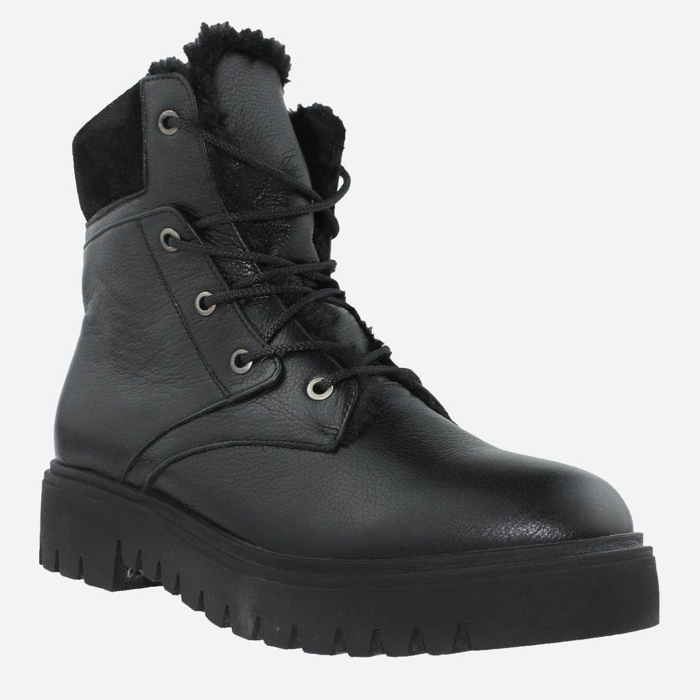 Акція на Жіночі зимові черевики високі Favi RF9532 37 23.5 см Чорні від Rozetka