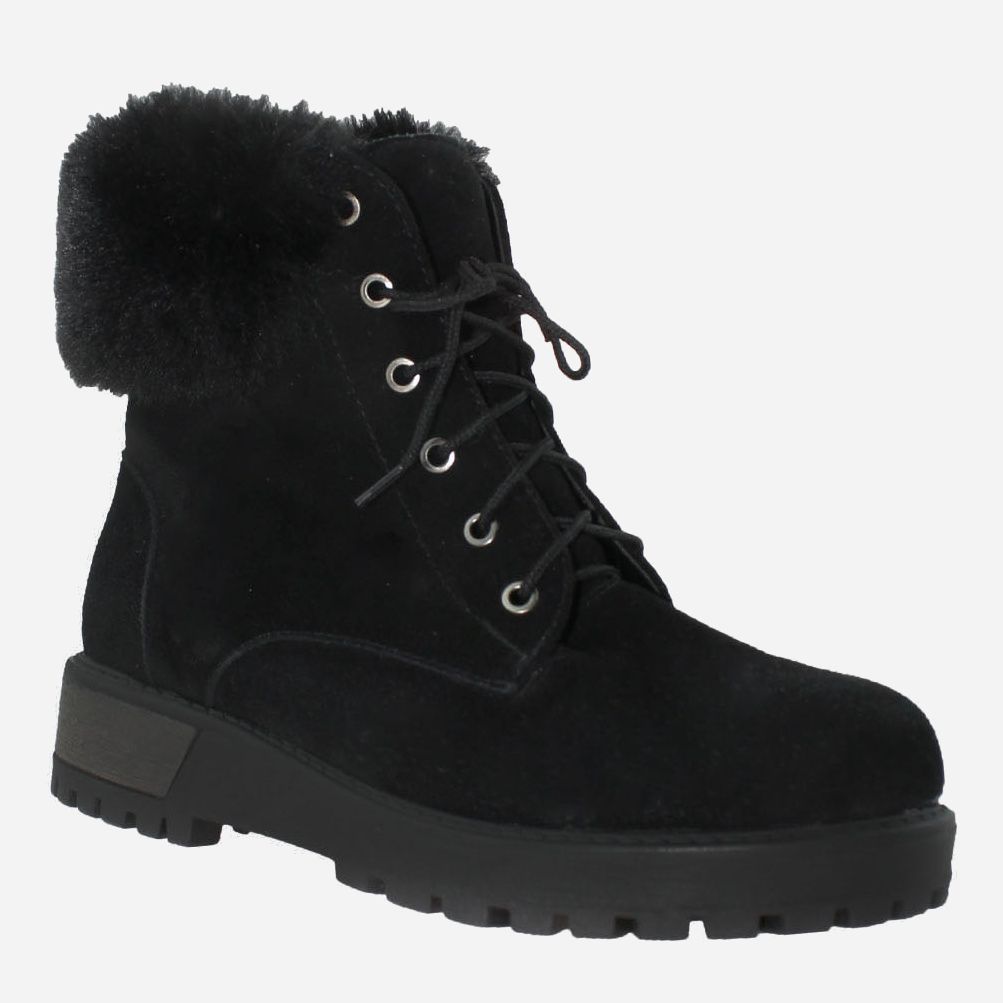 Акція на Жіночі зимові черевики високі Gampr RG18-55971-11 37 23.5 см Чорні від Rozetka