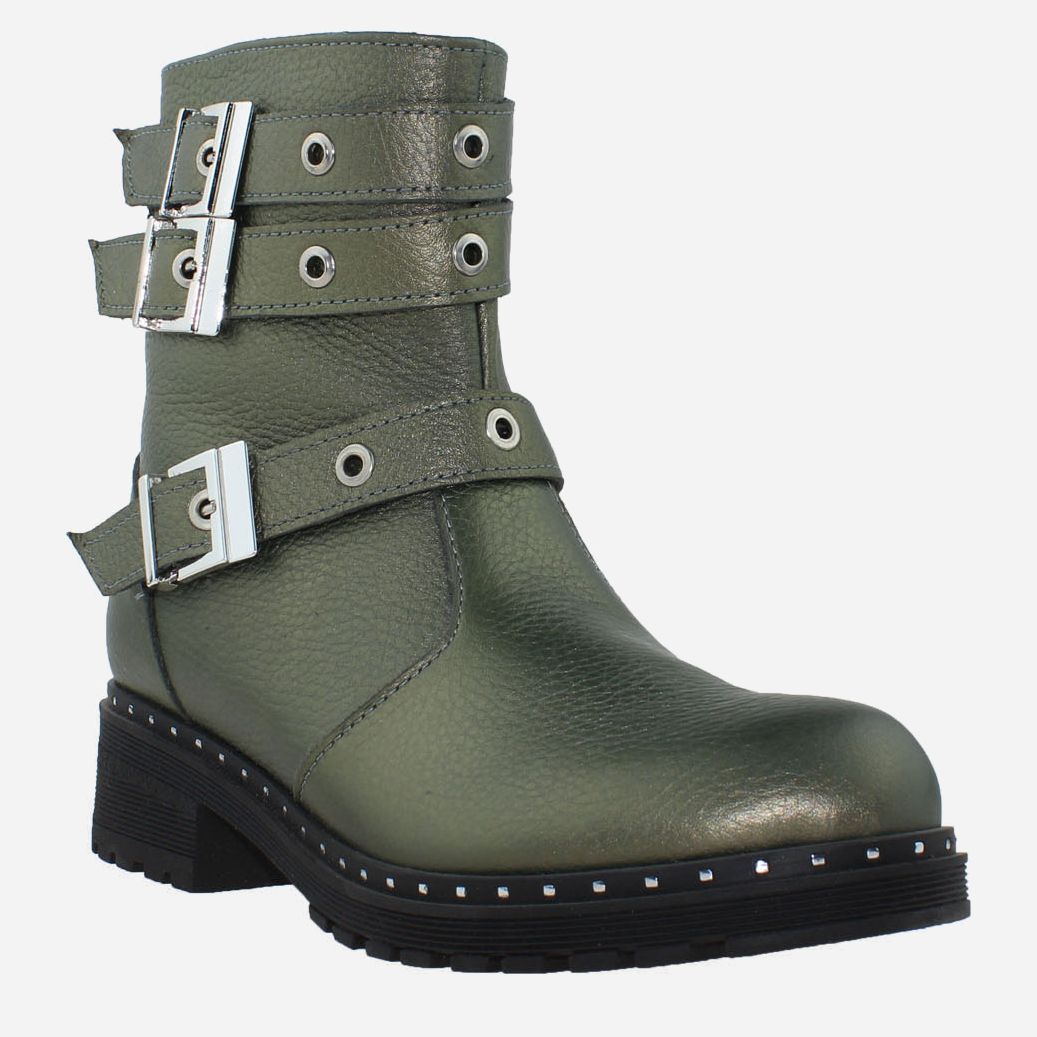 Акція на Жіночі зимові черевики високі Gampr RG206-22 37 23.5 см Зелені від Rozetka