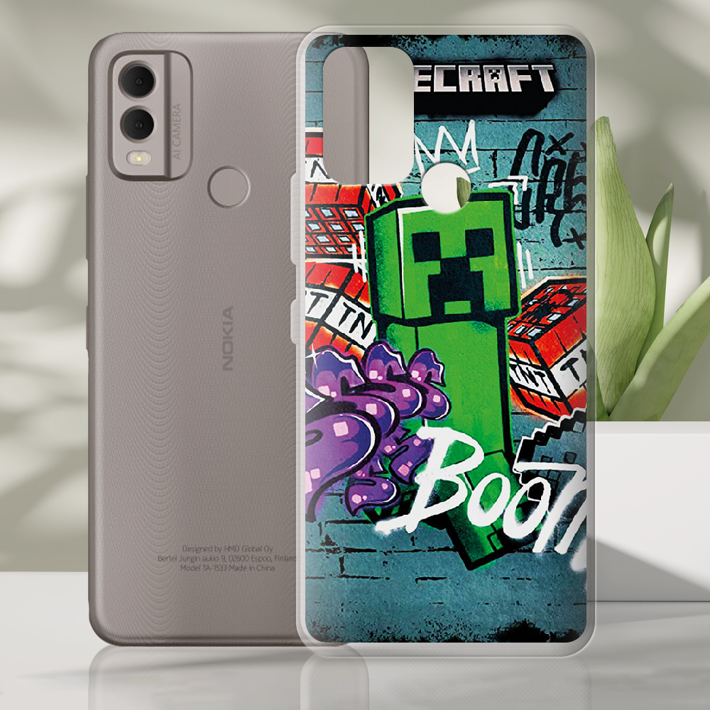 Чехол BoxFace Nokia C22 Minecraft Graffiti Прозорий силікон  (47544-up2542-47544) – фото, отзывы, характеристики в интернет-магазине  ROZETKA от продавца: Caseonmee | Купить в Украине: Киеве, Харькове, Днепре,  Одессе, Запорожье, Львове