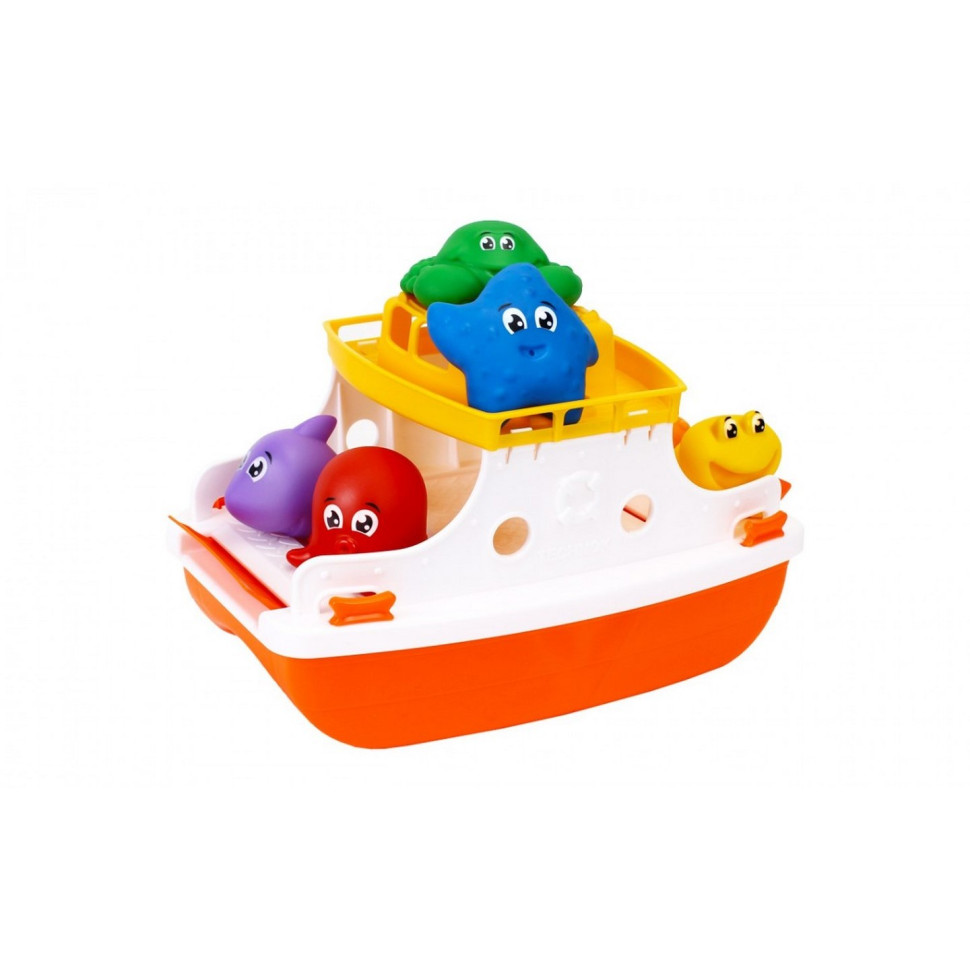 Набор для ванной "Паром" ТехноК 7938TXK, 6 животных (Оранжевый ...