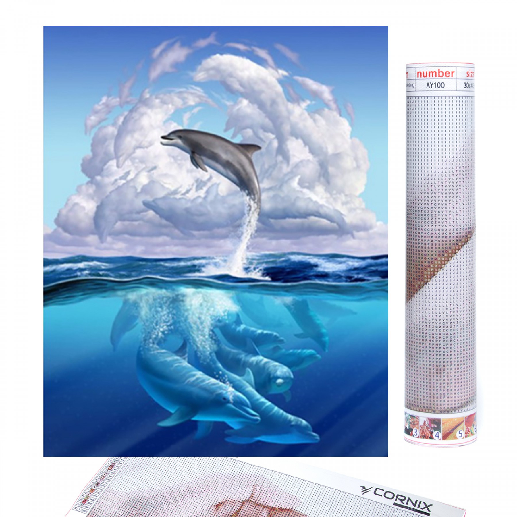 Набор алмазной мозаики (вышивки) Cornix Art 40 x 30 см AY77 – фото ...