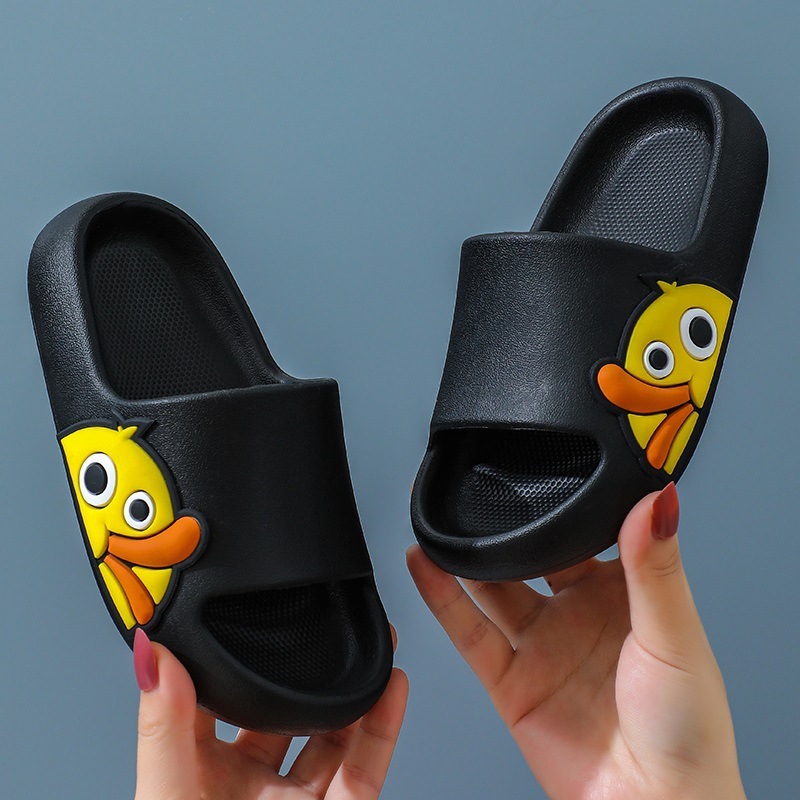 Шльопанці дитячі не ковзаючі Yess Shoes Качечка Чорні 29-30 (190 см) от ...