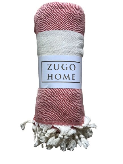 

Покрывало пештемаль Zugo Home Cizgili 200*240 см красный (ts-02130)