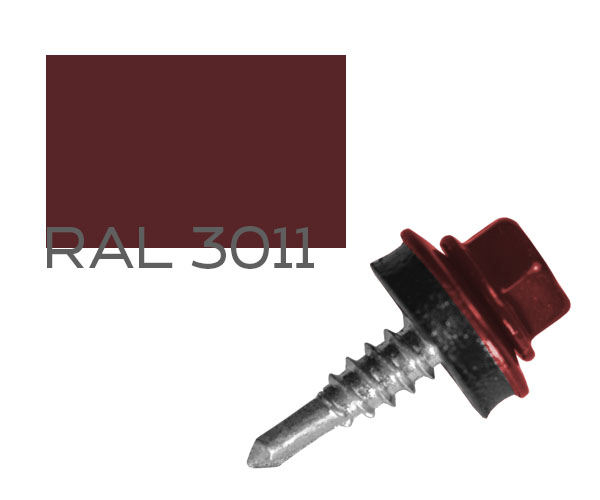

Саморез кровельный по металлу MAXPRO с шайбой EPDM RAL-3011 4,8х19 250 шт (SDSM-48193011)