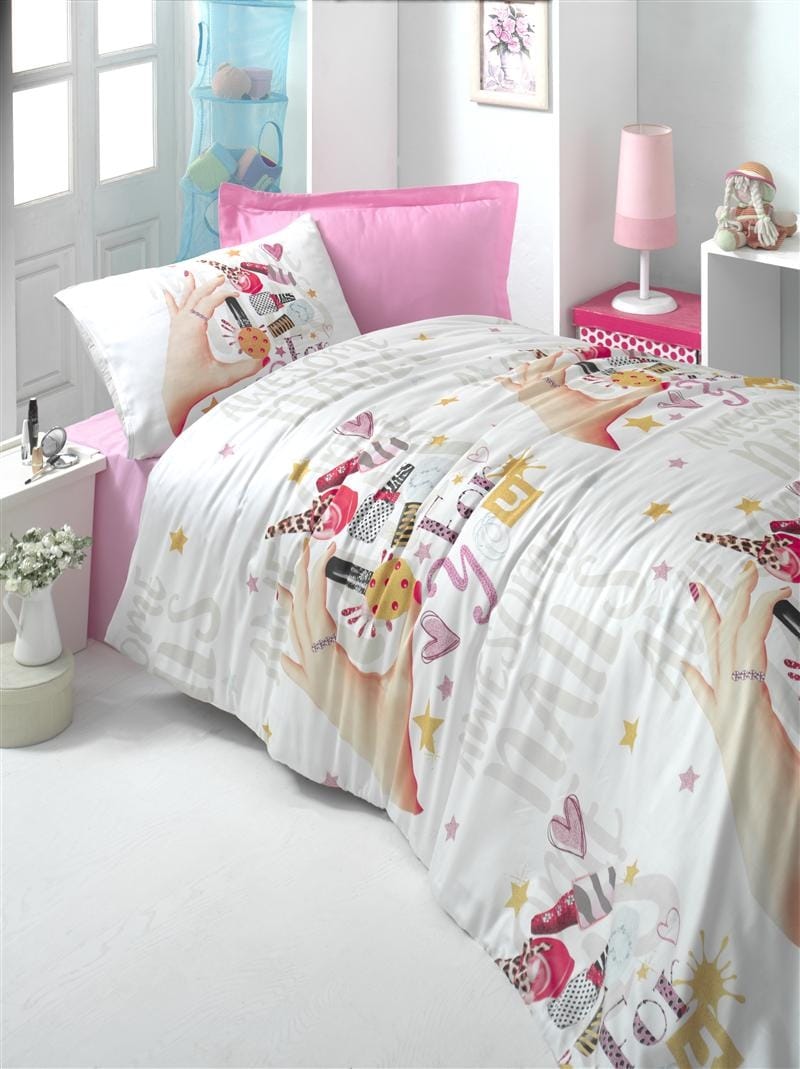 

Комплект постельного белья для подростков Victoria ранфорс Beautifully полуторный