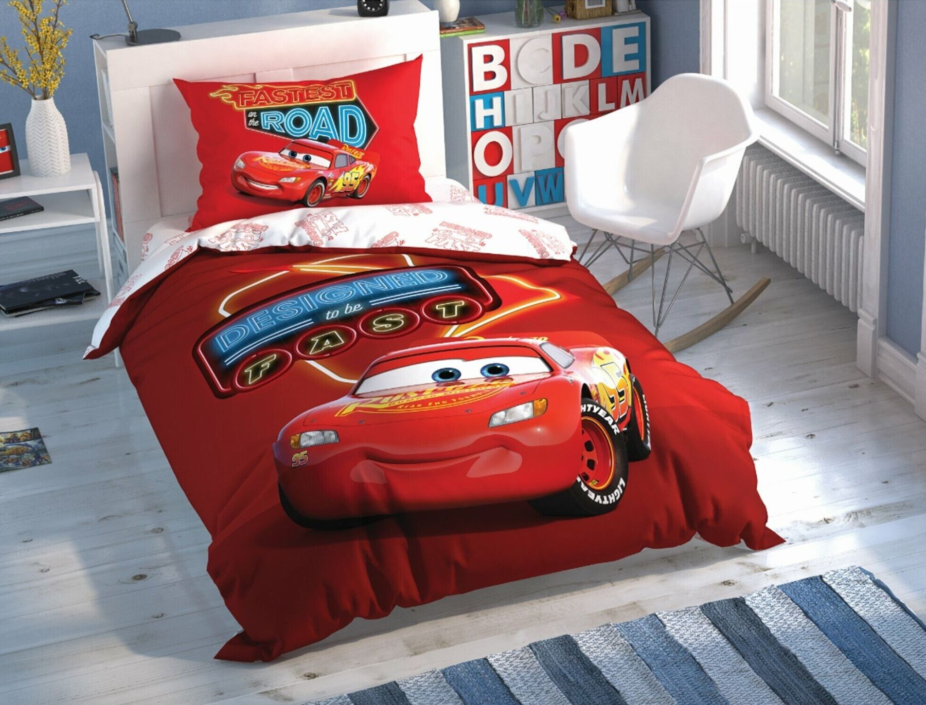 

Комплект постельного белья Tac Disney Cars Shiny Road подростковое