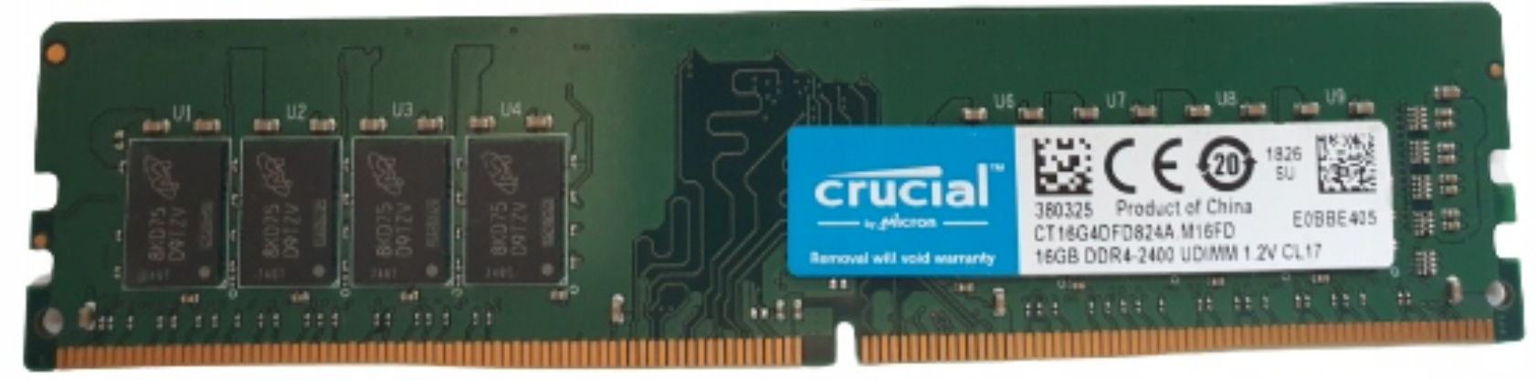 Пам'ять Crucial 16GB DDR4 2400 MHz (CT16G4DFD824A) – фото, отзывы ...
