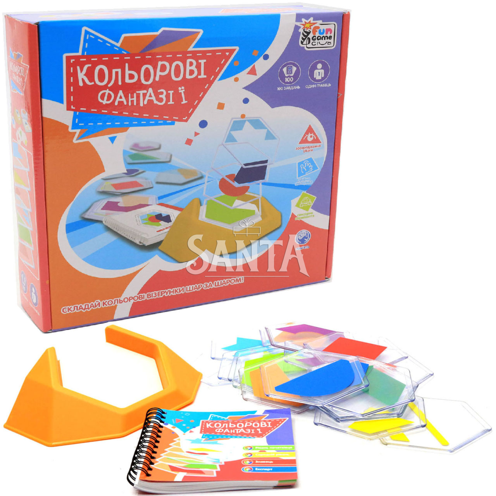 Настольная игра Fun Game «Кольорові фантазії» (Цветные фантазии) UKВ ...