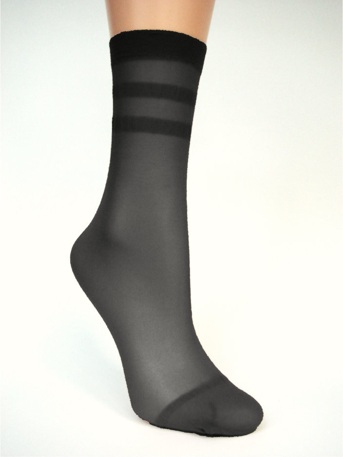

Носочек женский Стрейч Lady Sabina 15 Den Nero 10 пар SOX15STNER