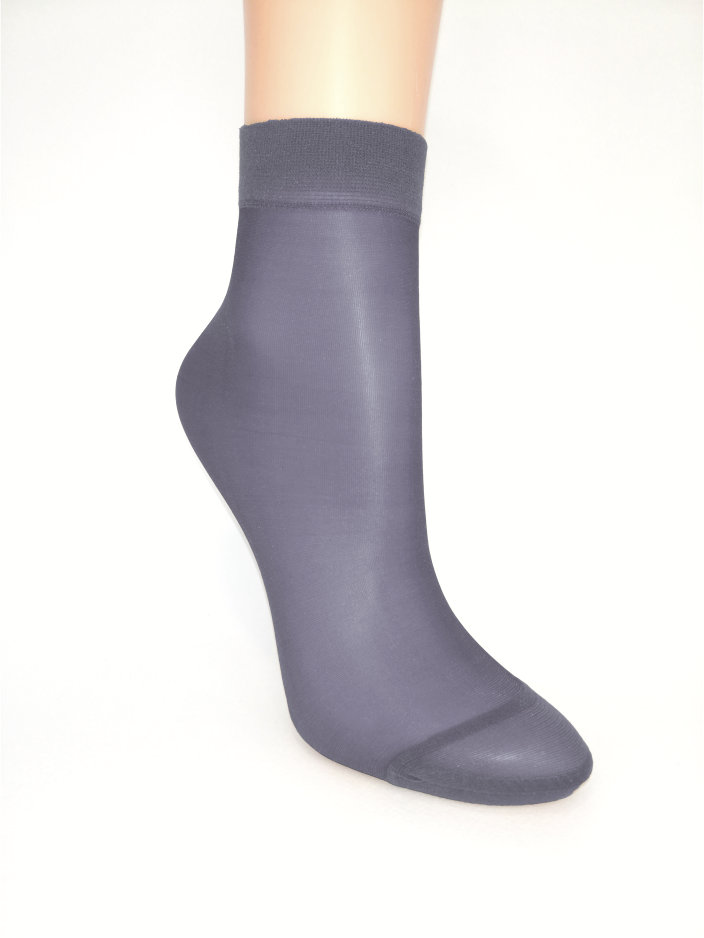 

Носочек женский Лайкра Гладь Lady Sabina 20 Den Antracite 10 пар SOX20LGANT
