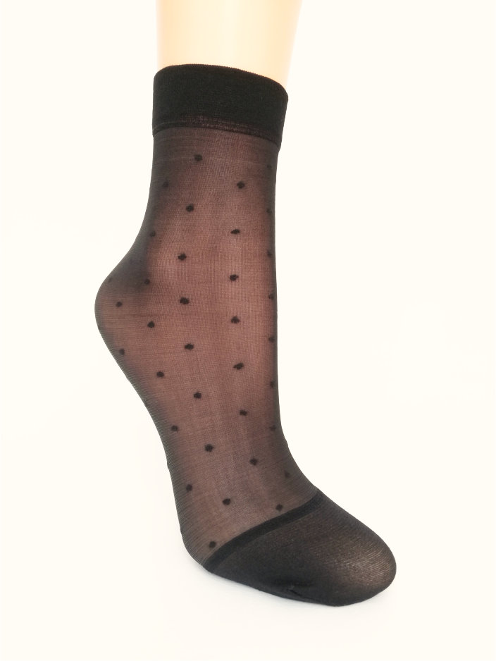 

Носочек женский Piselli Узор точка Lady Sabina 20 Den Nero 10 пар SOX20PSNER