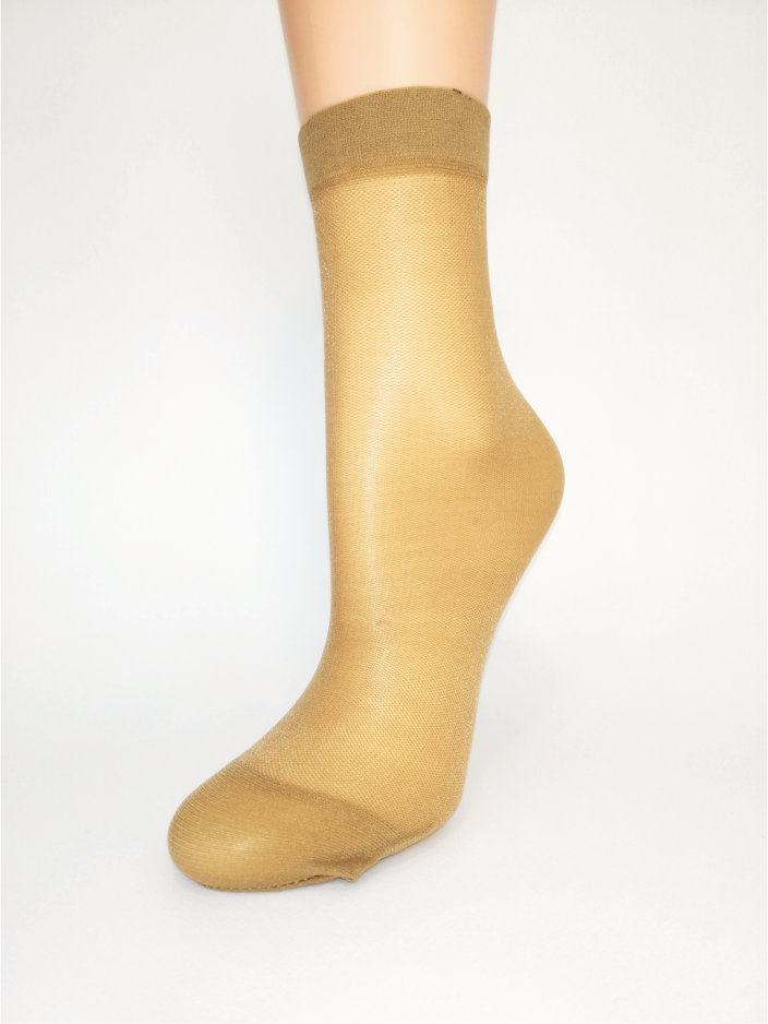 

Носочек женский Лайкра Сетка Lady Sabina 20 Den Beige 10 пар SOX20LSBEG