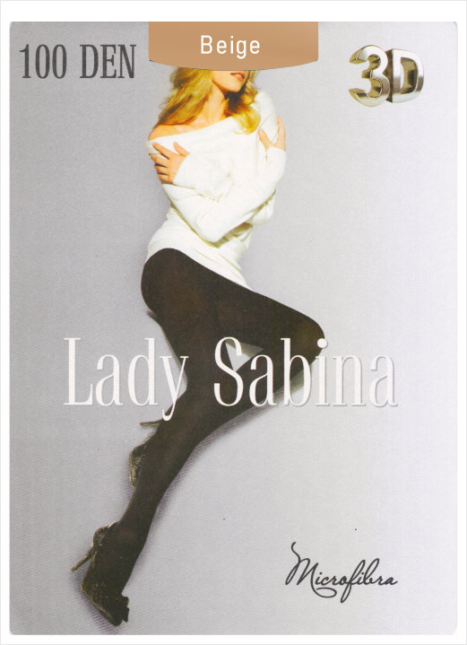 

Колготки Lady Sabina 100 Den 3D size 3-L Beige LS1003D3BEG